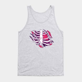 Zombie Bones Design Tank Top